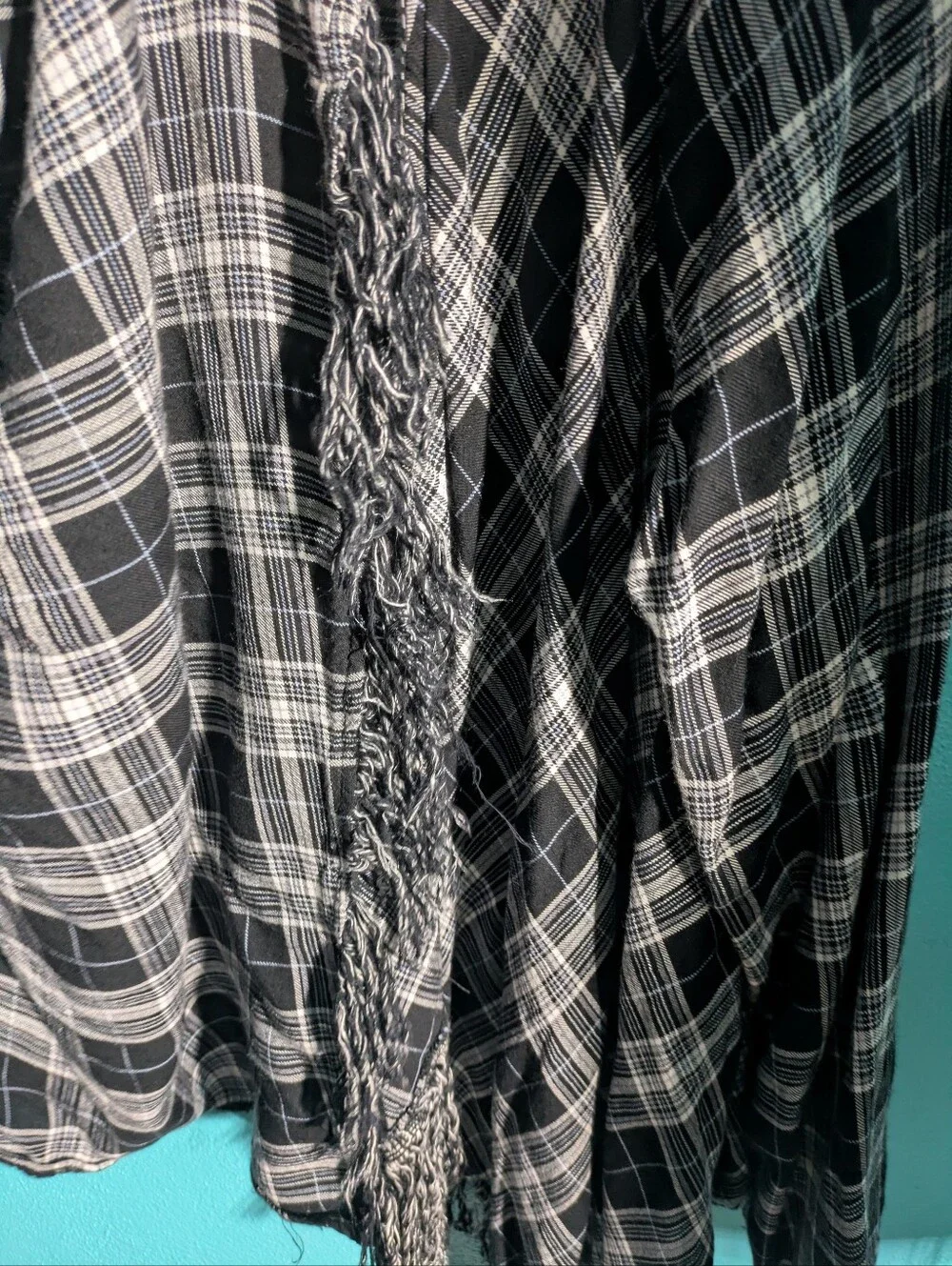 Torrid Plaid Fringe Cardigan - Size‎ 00 🖤
